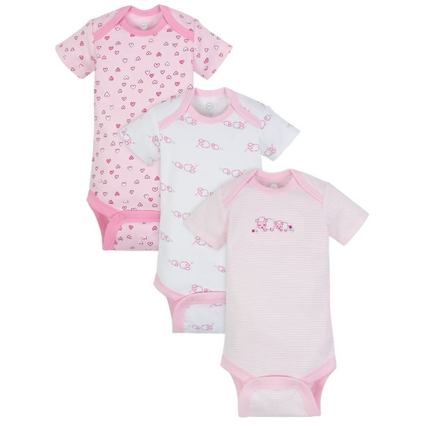 Wonder Nation Baby Girl 3-Pack Pink Striped Pants Size 12M